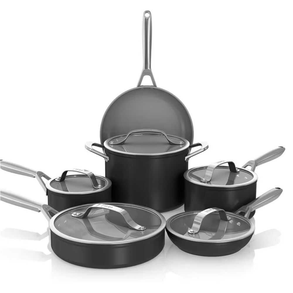 Ninja Ceramic Pro 11-PC Non-Stick Cookware Set- Black